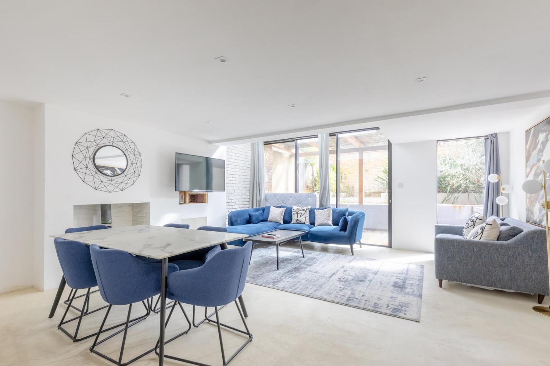 Apartament Sleek 2bd Skyline Flat Heart Of Hackney