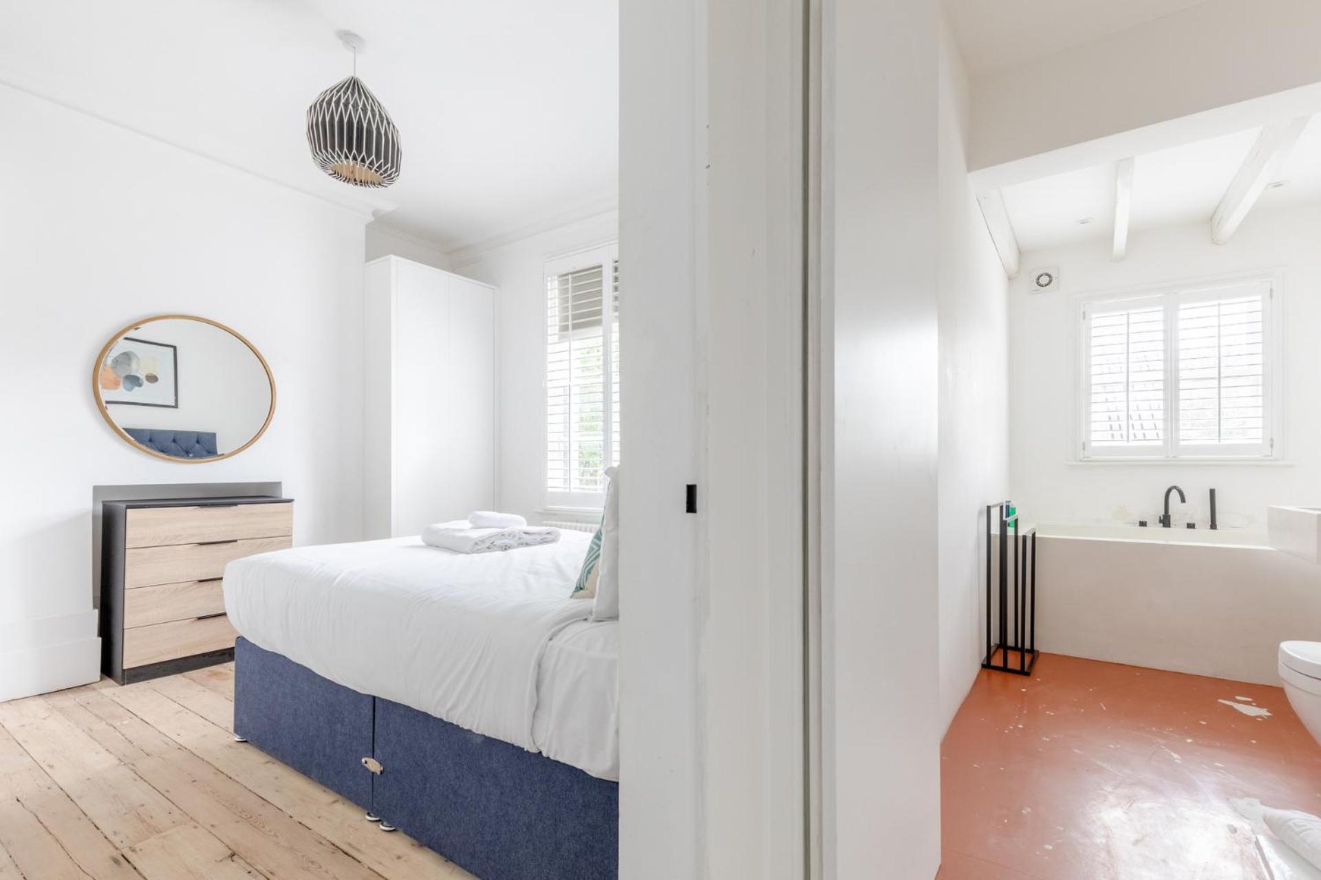 Apartament Sleek 2bd Skyline Flat Heart Of Hackney